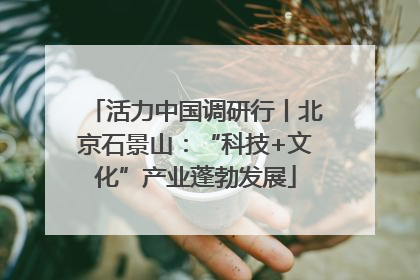 活力中国调研行丨北京石景山：“科技+文化”产业蓬勃发展