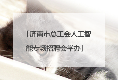 济南市总工会人工智能专场招聘会举办