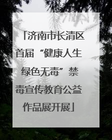 济南市长清区首届“健康人生 绿色无毒”禁毒宣传教育公益作品展开展