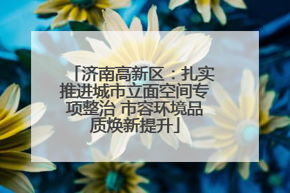 济南高新区：扎实推进城市立面空间专项整治 市容环境品质焕新提升