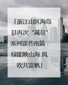 浙江山区海岛县再次“减员”系列谈苍南篇：绿能映山海 风吹共富帆