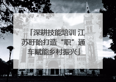 深耕技能培训 江苏盱眙打造“职”通车赋能乡村振兴