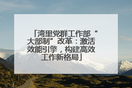 湾里党群工作部“大部制”改革：激活效能引擎，构建高效工作新格局