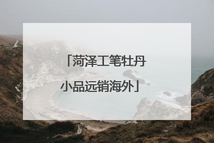 菏泽工笔牡丹小品远销海外