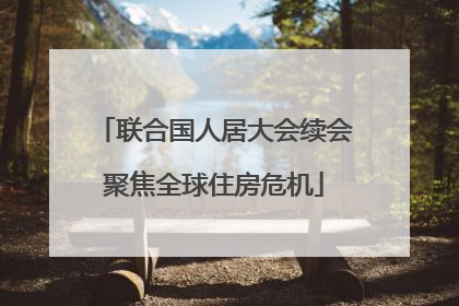 联合国人居大会续会聚焦全球住房危机