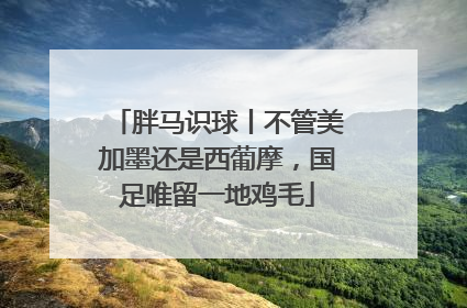 胖马识球丨不管美加墨还是西葡摩，国足唯留一地鸡毛