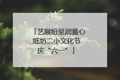艺展纷呈润童心 纸坊二小文化节庆“六一”