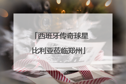 西班牙传奇球星 比利亚莅临郑州