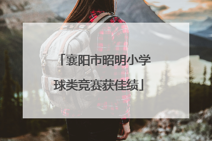 襄阳市昭明小学球类竞赛获佳绩