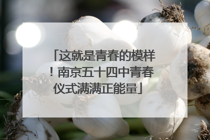 这就是青春的模样！南京五十四中青春仪式满满正能量