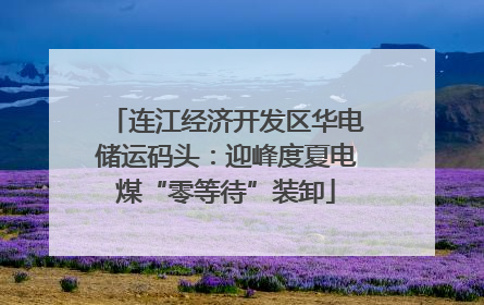 连江经济开发区华电储运码头：迎峰度夏电煤“零等待”装卸