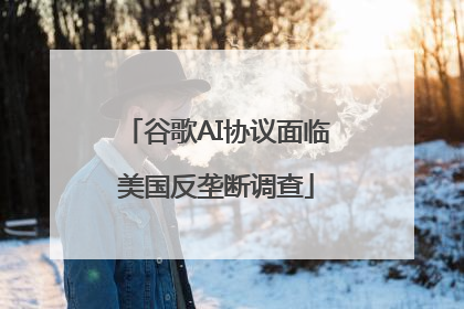 谷歌AI协议面临美国反垄断调查