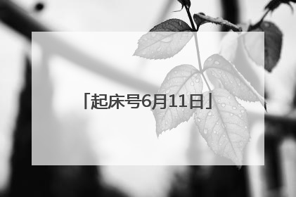 起床号6月11日