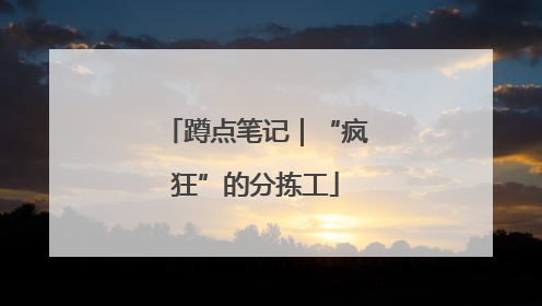 蹲点笔记｜“疯狂”的分拣工