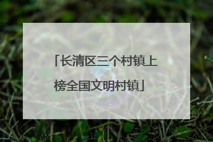 长清区三个村镇上榜全国文明村镇