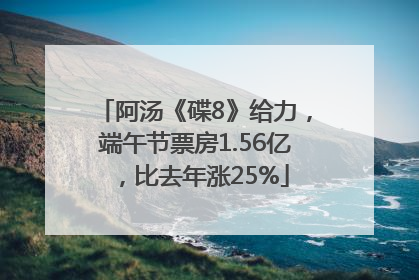 阿汤《碟8》给力，端午节票房1.56亿，比去年涨25%