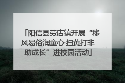 阳信县劳店镇开展“移风易俗润童心·扫黄打非助成长”进校园活动