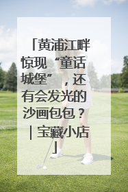 黄浦江畔惊现“童话城堡”，还有会发光的沙画包包？｜宝藏小店