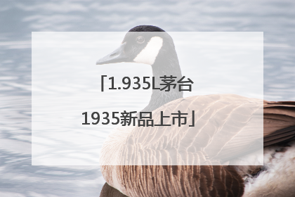 1.935L茅台1935新品上市