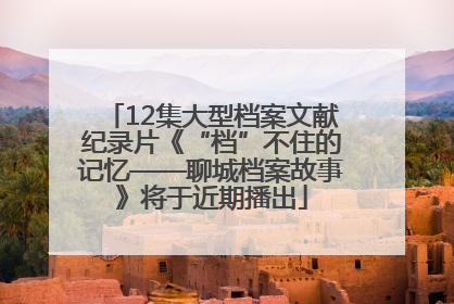 12集大型档案文献纪录片《“档”不住的记忆——聊城档案故事》将于近期播出