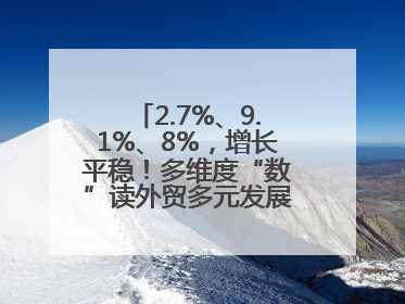 2.7%、9.1%、8%，增长平稳！多维度“数”读外贸多元发展、综合优势明显