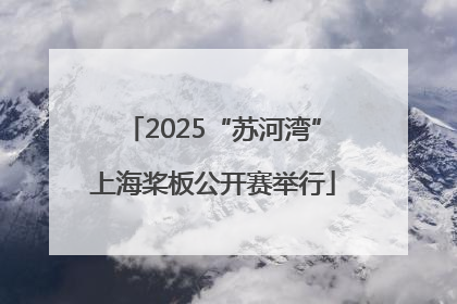 2025“苏河湾”上海桨板公开赛举行