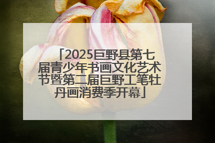 2025巨野县第七届青少年书画文化艺术节暨第二届巨野工笔牡丹画消费季开幕