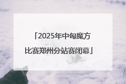 2025年中匈魔方比赛郑州分站赛闭幕