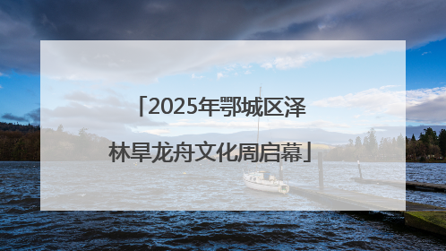 2025年鄂城区泽林旱龙舟文化周启幕