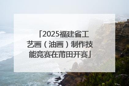 2025福建省工艺画（油画）制作技能竞赛在莆田开赛