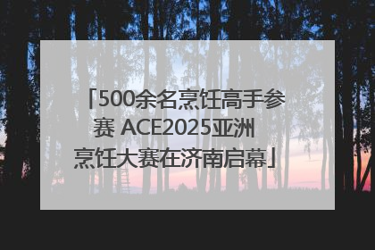 500余名烹饪高手参赛 ACE2025亚洲烹饪大赛在济南启幕