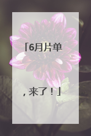 6月片单，来了！